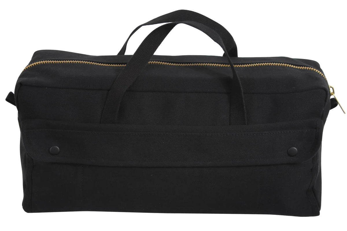 Canvas Jumbo Tool Bag with Brass Zipper