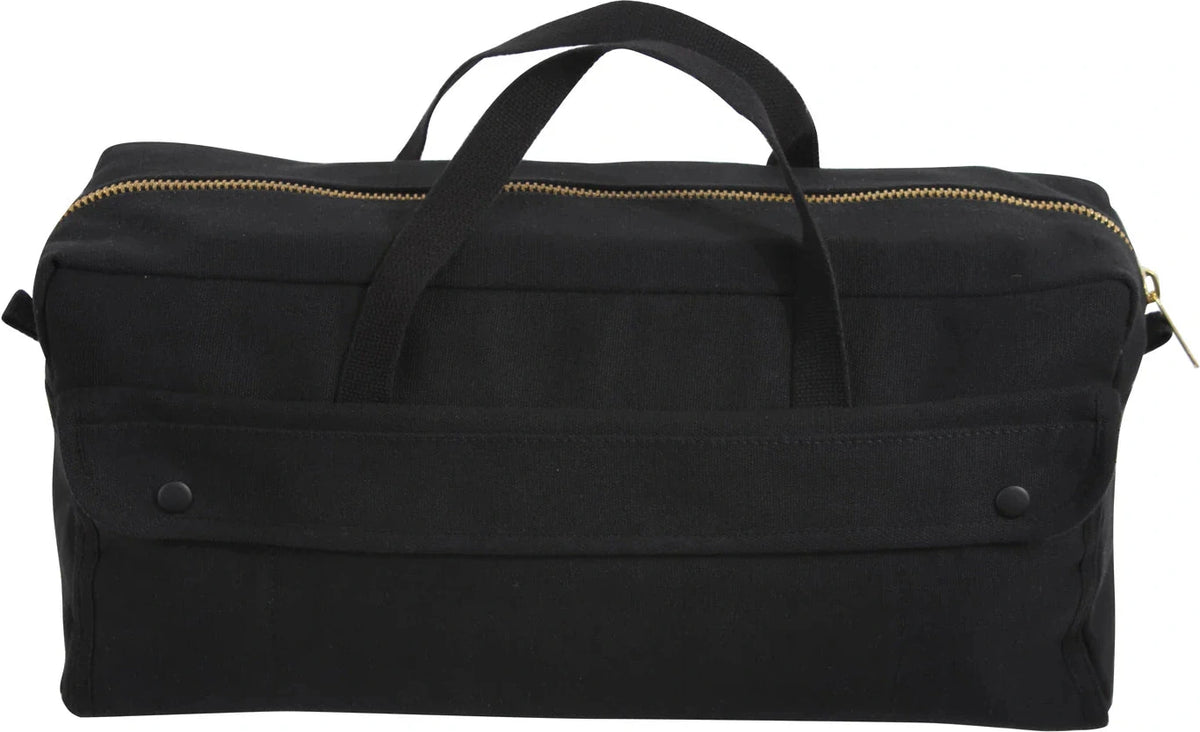 Canvas Jumbo Tool Bag with Brass Zipper