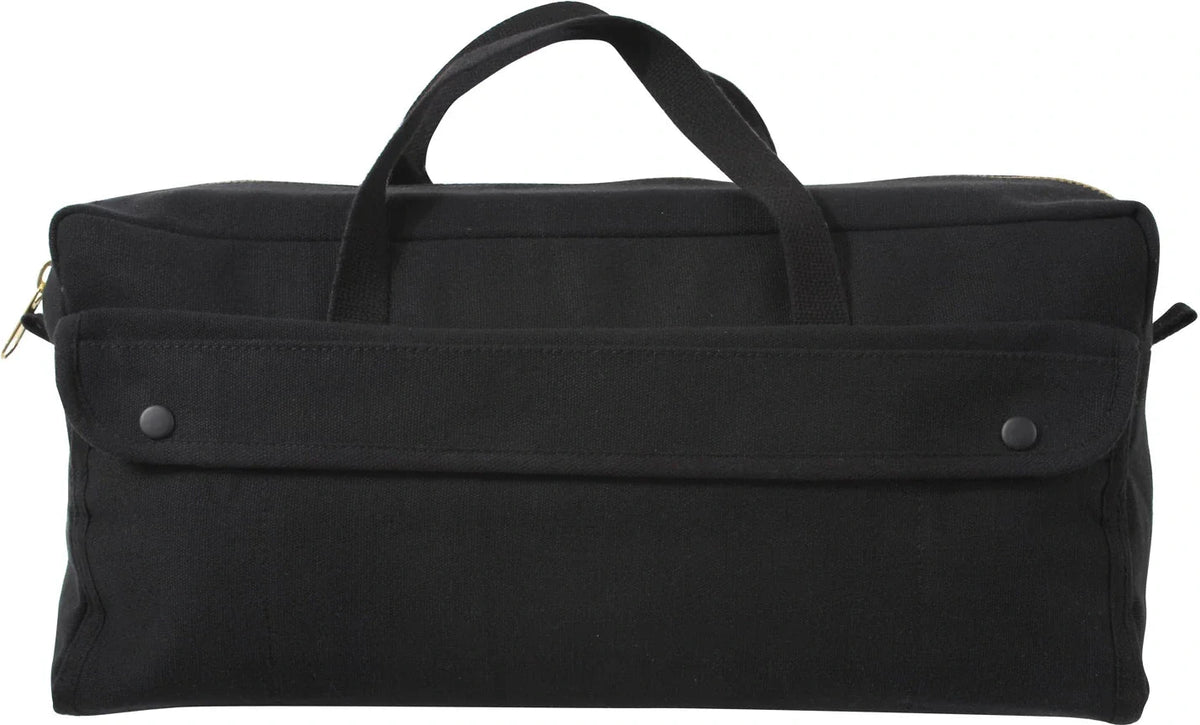 Canvas Jumbo Tool Bag with Brass Zipper