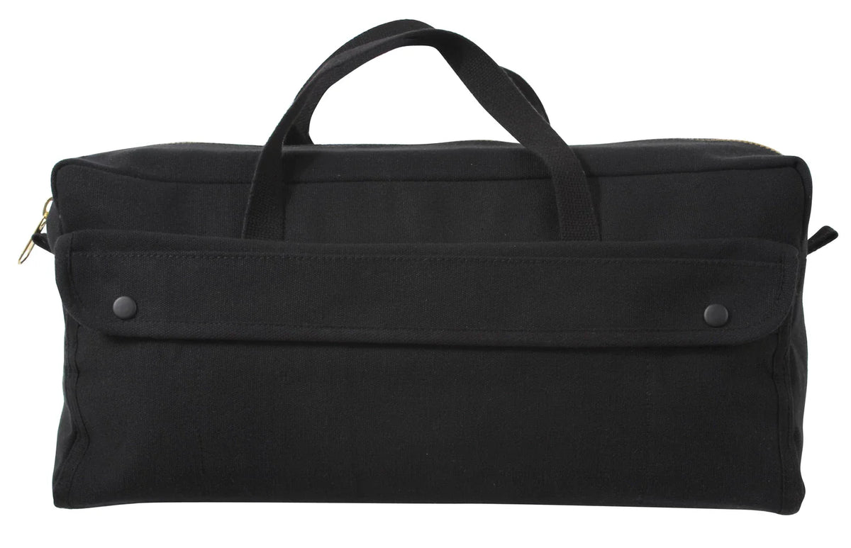 Canvas Jumbo Tool Bag with Brass Zipper