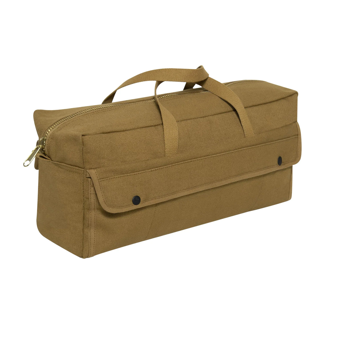Canvas Jumbo Tool Bag with Brass Zipper