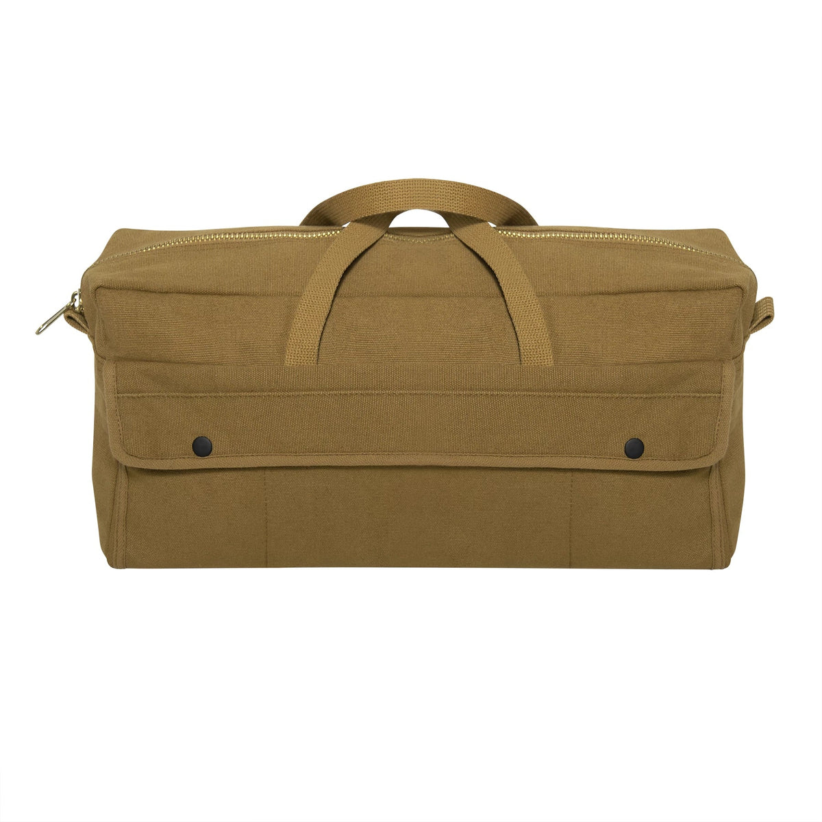 Canvas Jumbo Tool Bag with Brass Zipper