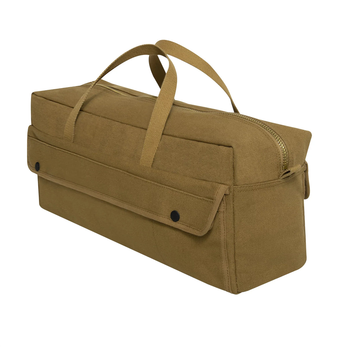 Canvas Jumbo Tool Bag with Brass Zipper