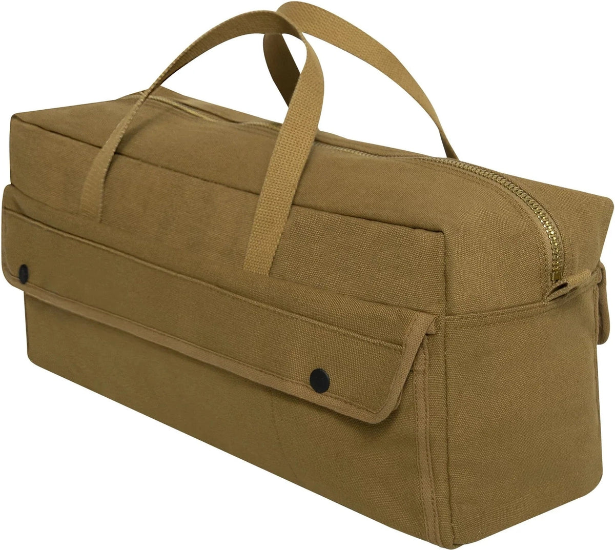 Canvas Jumbo Tool Bag with Brass Zipper