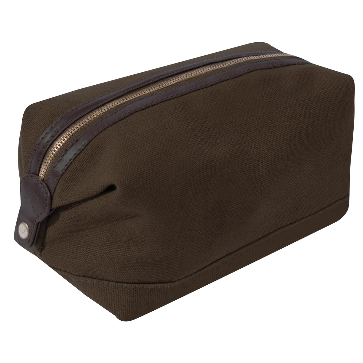 Canvas & Leather Travel Kit - Earth Brown
