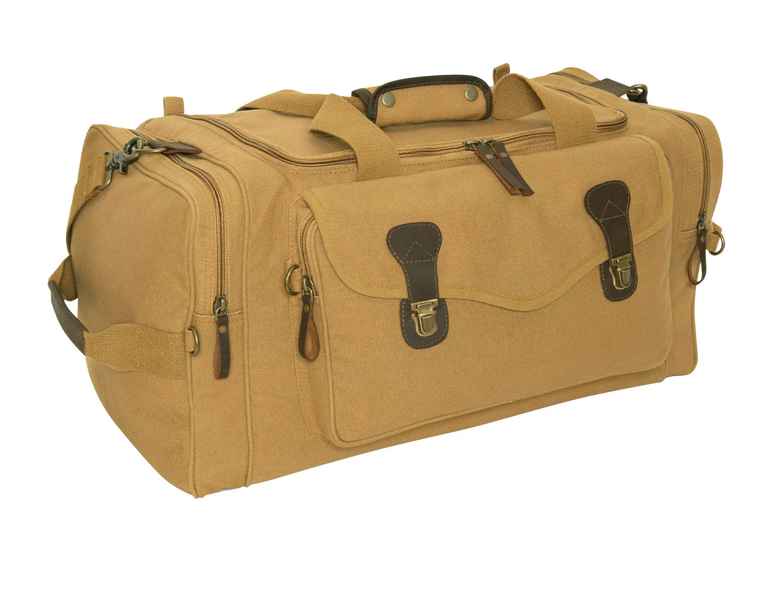 Canvas Long Weekend Bag - Coyote Brown