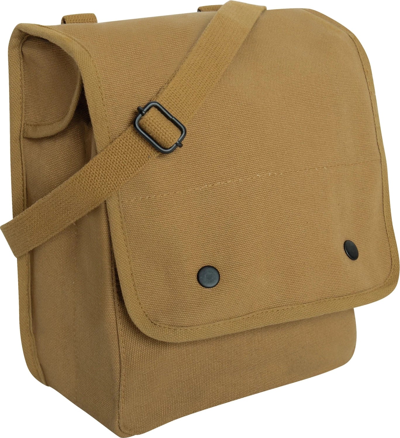 Canvas Map Case Shoulder Bag - Coyote Brown