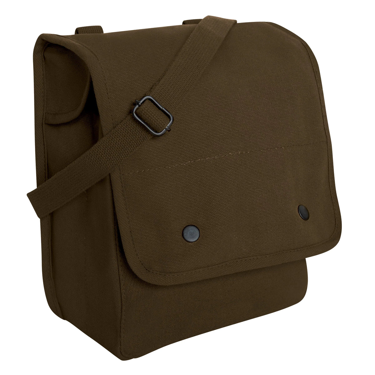 Canvas Map Case Shoulder Bag - Earth Brown