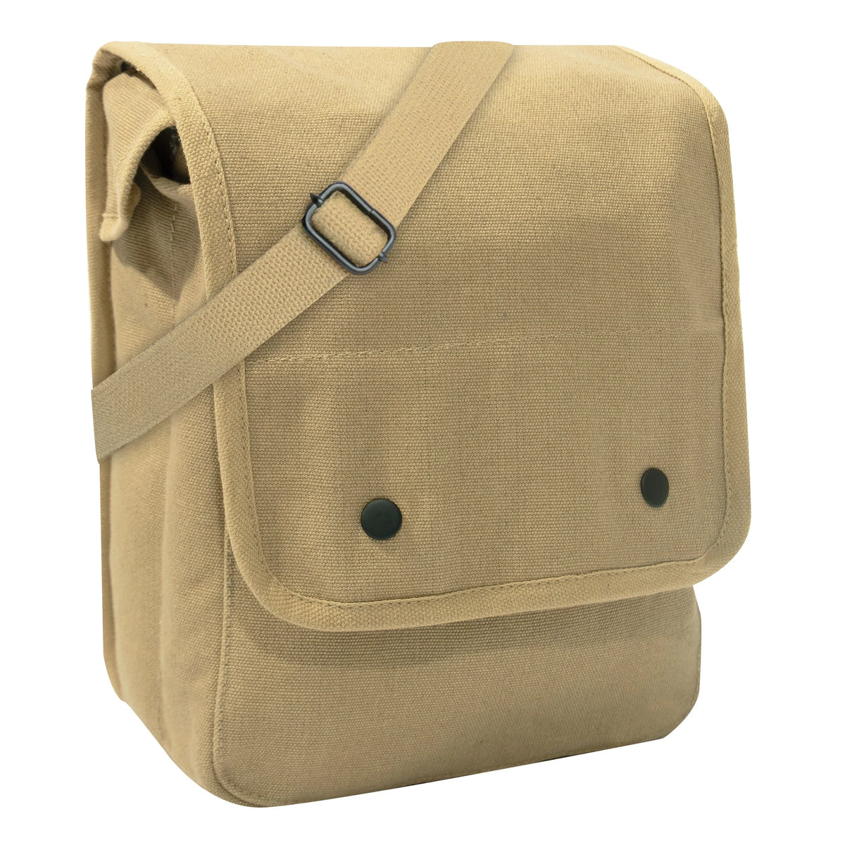 Canvas Map Case Shoulder Bag - Khaki