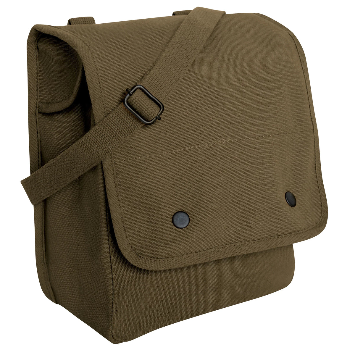 Canvas Map Case Shoulder Bag - Olive Drab