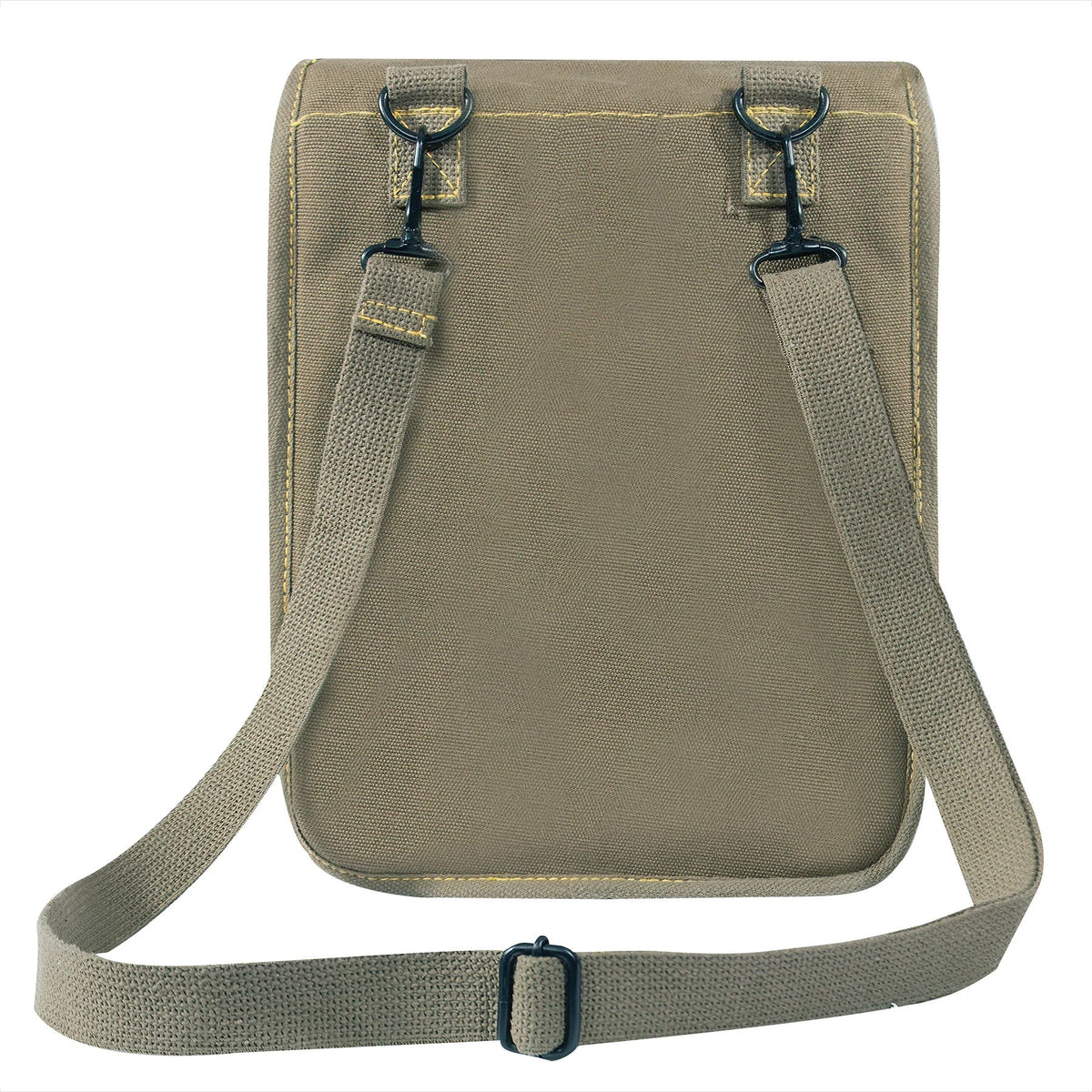 Canvas Map Case Shoulder Bag with Military Stencil