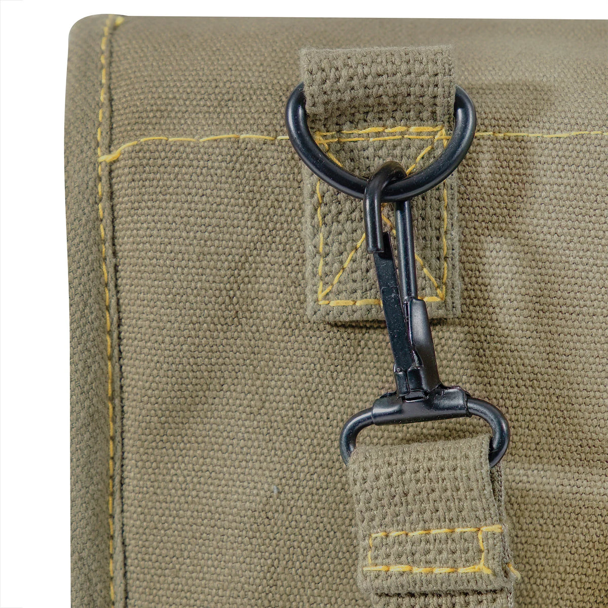 Canvas Map Case Shoulder Bag with Military Stencil