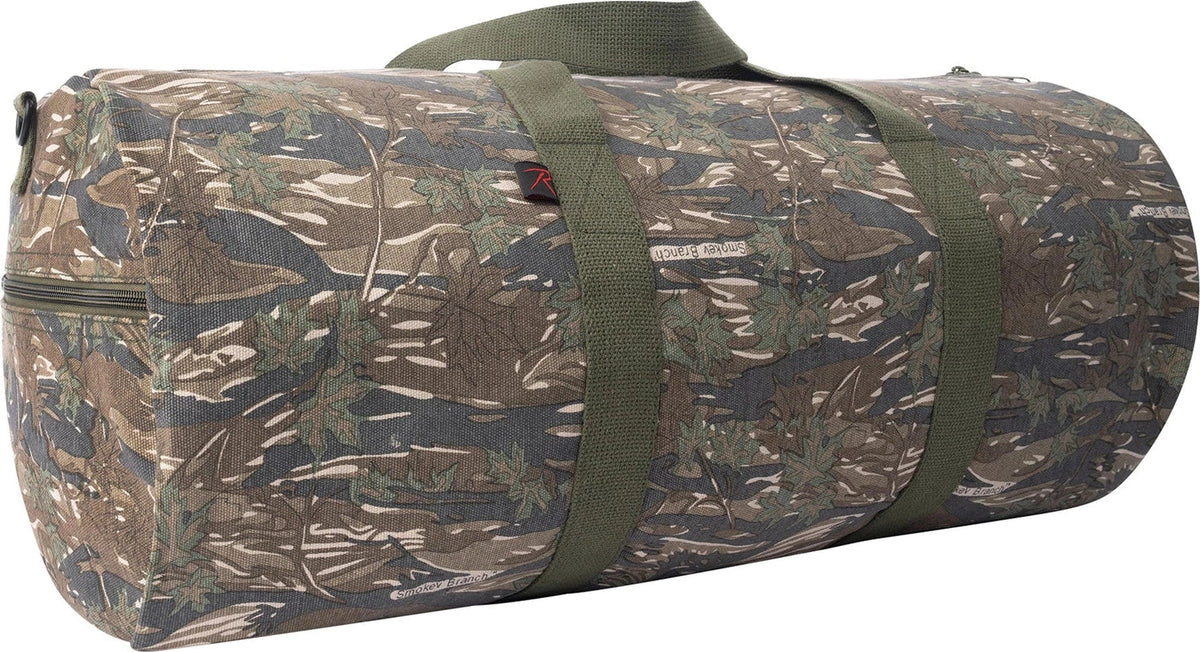 Canvas Shoulder Duffle Bag - Smokey Branch Camo / 19 Inches