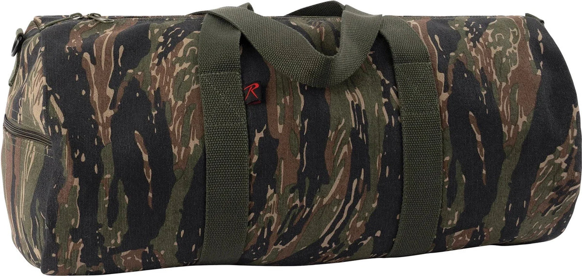 Canvas Shoulder Duffle Bag - Tiger Stripe Camo / 24 Inches