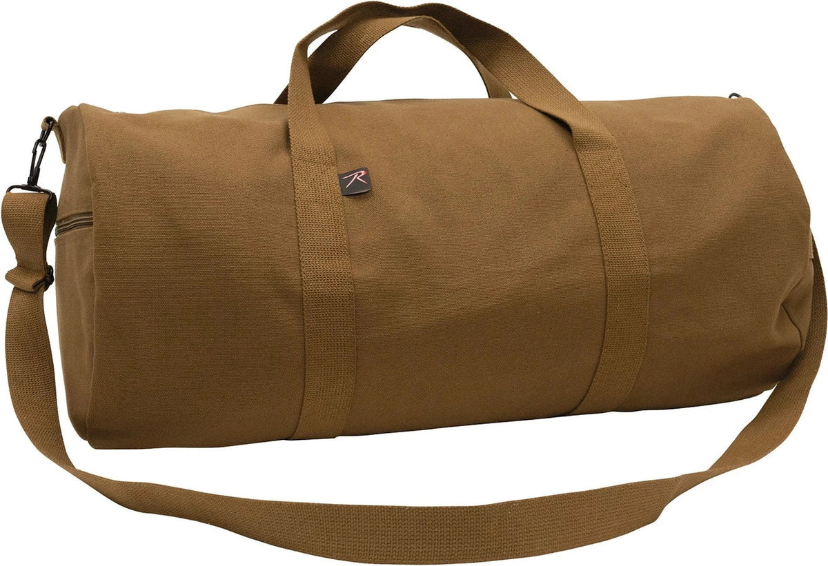 Canvas Shoulder Duffle Bag - Work Brown / 19 Inches
