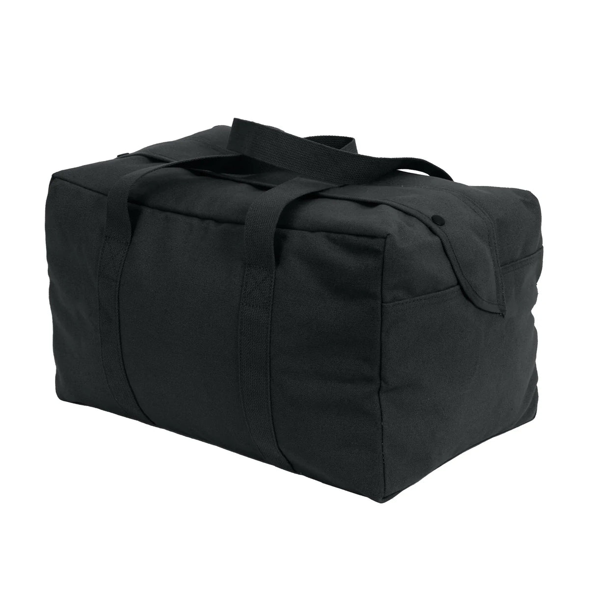 Canvas Small Parachute Cargo Bag - Black
