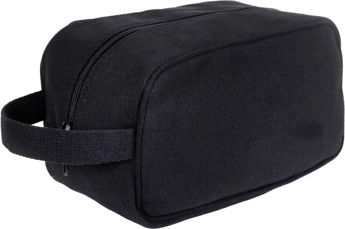 Canvas Travel Dopp Kit - Black