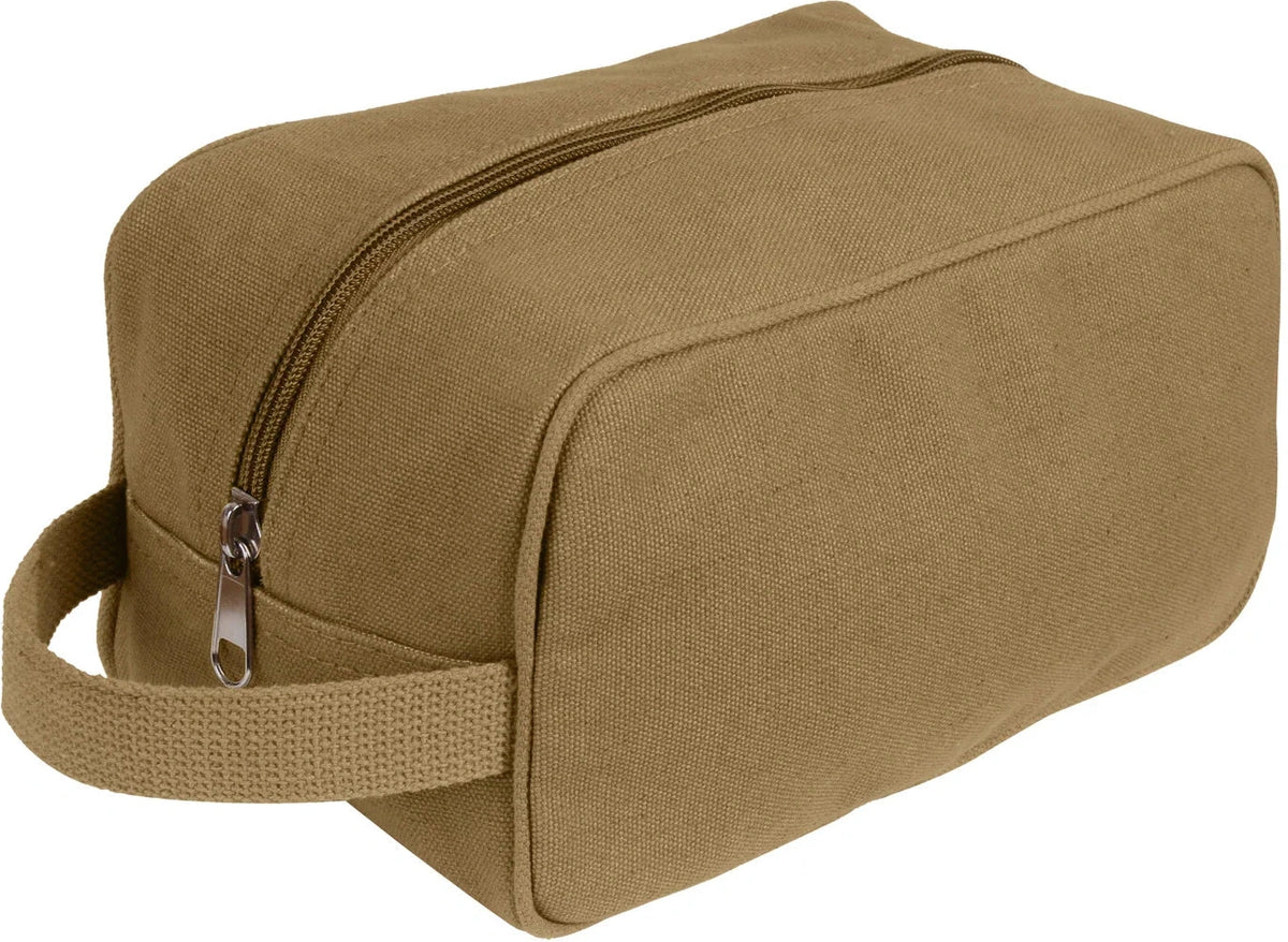 Canvas Travel Dopp Kit - Coyote Brown