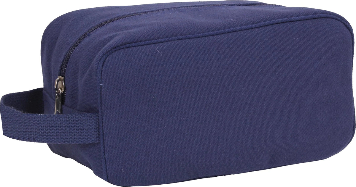 Canvas Travel Dopp Kit - Navy Blue