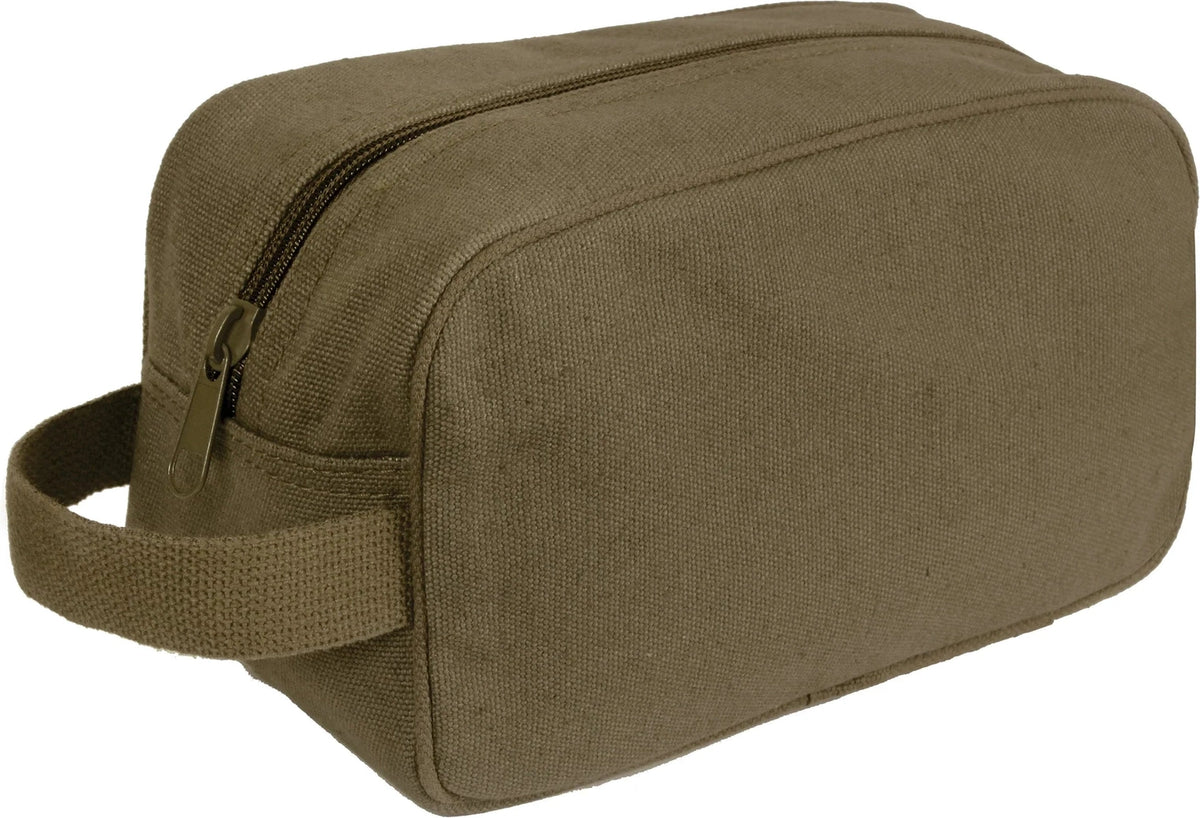 Canvas Travel Dopp Kit - Olive Drab