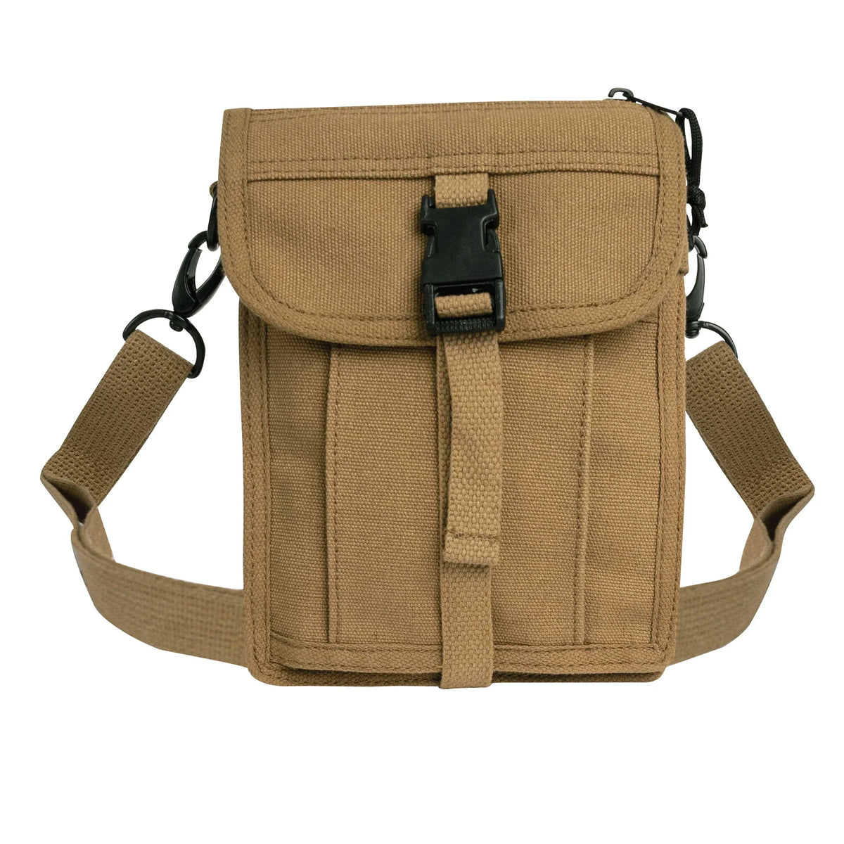 Canvas Travel Portfolio Bag - Coyote Brown