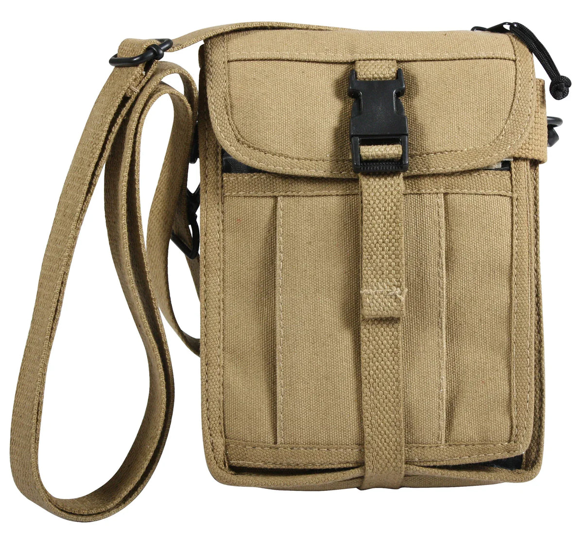 Canvas Travel Portfolio Bag - Khaki