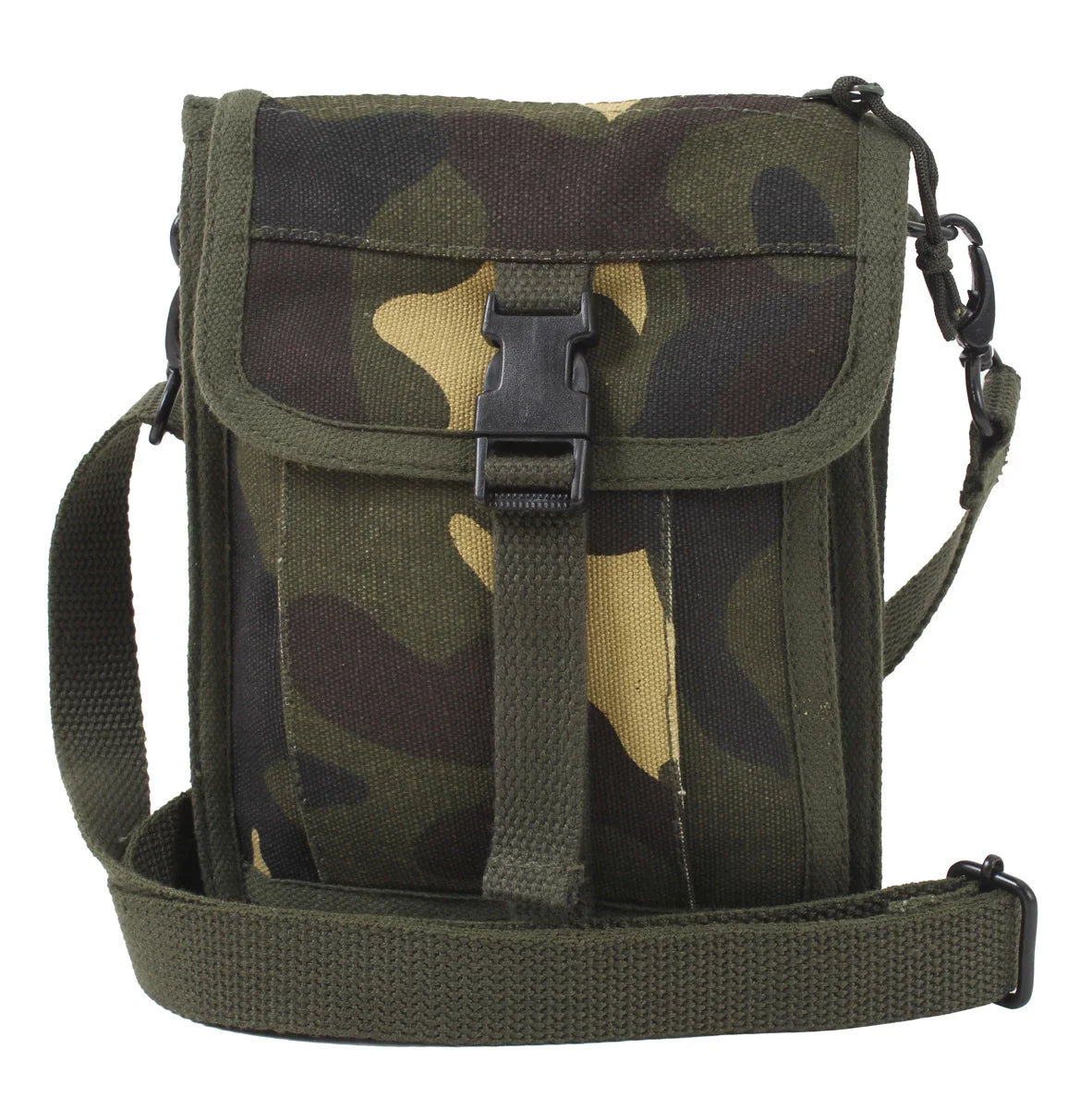 Canvas Travel Portfolio Bag - Woodland Camo