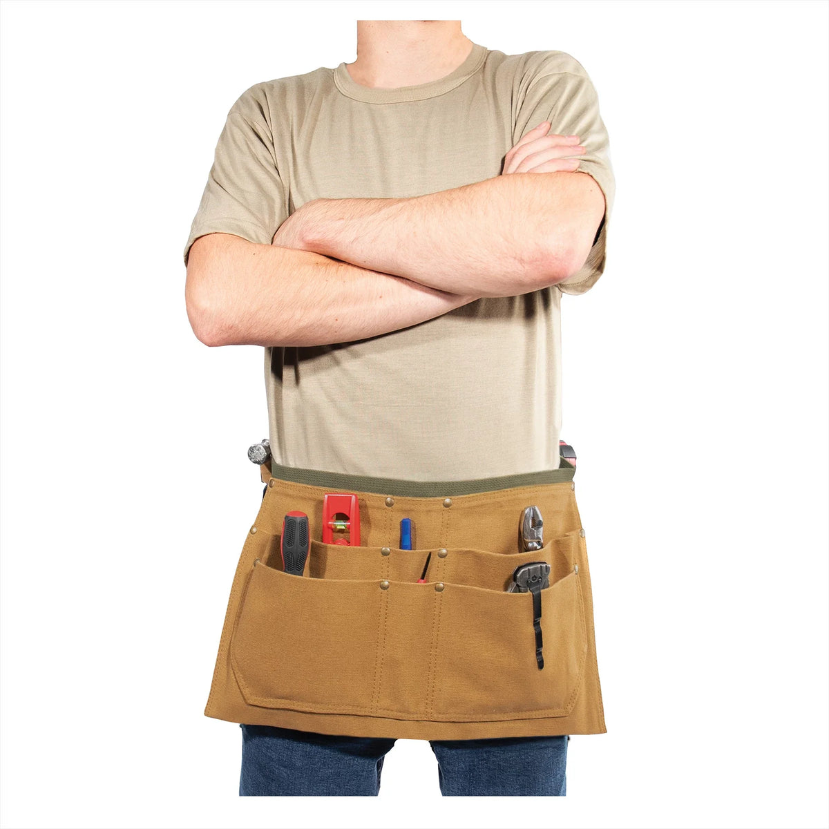 Canvas Waist Work Apron - Coyote Brown