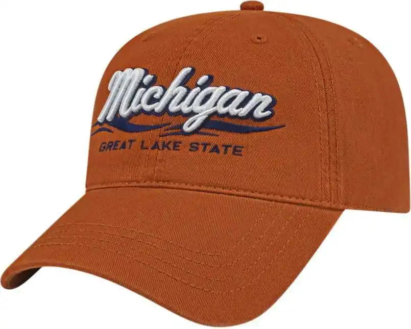 Cap America I1002 Relaxed Golf Dad Hat Burnt Orange / one Size Fits Most