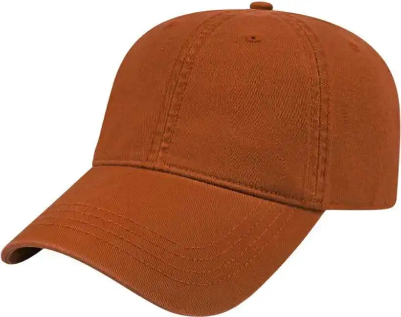 Cap America I1002 Relaxed Golf Dad Hat Burnt Orange / one Size Fits Most