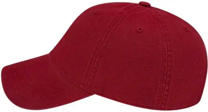 Cap America I1002 Relaxed Golf Dad Hat - Wine - Maroon / one Size Fits Most