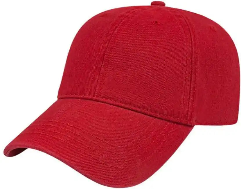 Cap America I1002 Relaxed Golf - Red - one Size Fits Most