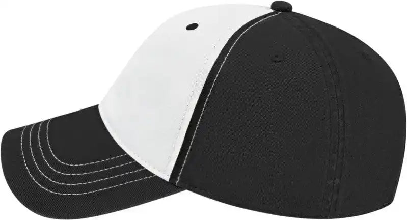 Cap America I1002 Relaxed Golf White Black / one Size Fits Most