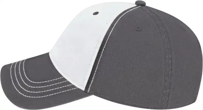 Cap America I1002 Relaxed Golf White Dark Gray / one Size Fits Most