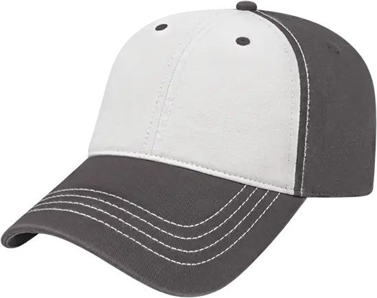 Cap America I1002 Relaxed Golf - White Dark Gray - White/dark / one Size Fits Most