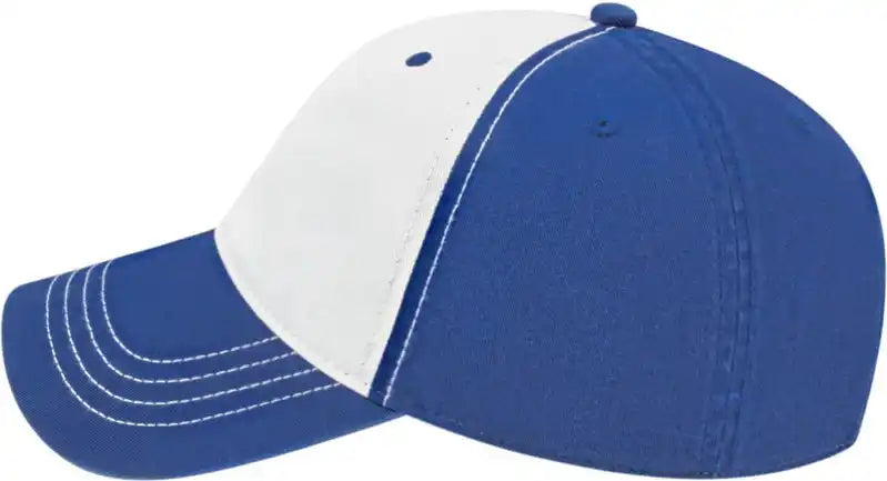 Cap America I1002 Relaxed Golf White Royal / one Size Fits Most