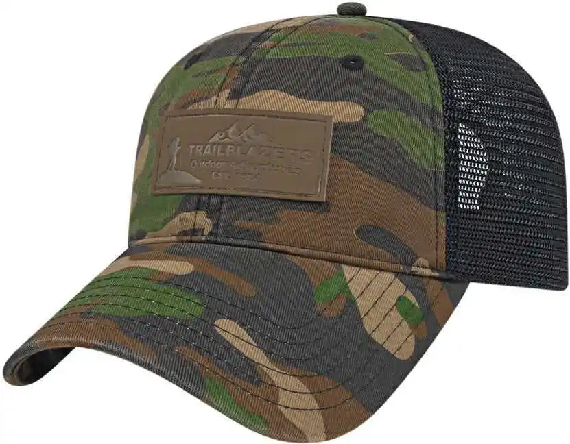 Cap America I2008 Woodland Camo with Soft Mesh Back Black Multi Colored / one Size Fits Most