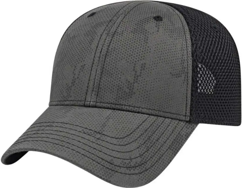 Cap America I2012 Tactical Tonal Screen Print - Charcoal Black