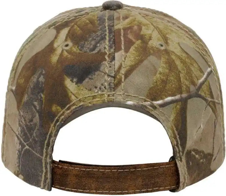 Cap America I2018 Faux Leathered Poly/cotton Camo Brown Realtree Ap / one Size Fits Most