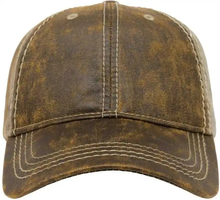 Cap America I2018 Faux Leathered Poly/cotton Camo - Brown Realtree Ap - one Size Fits Most