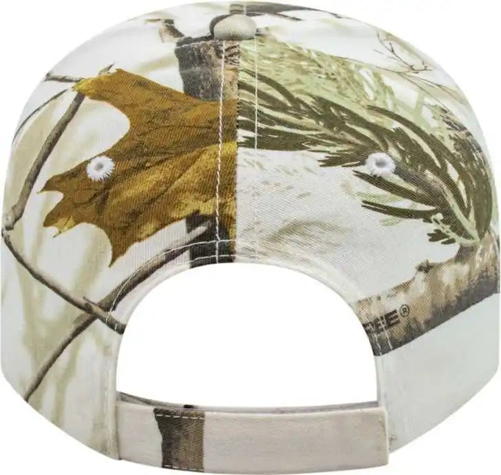 Cap America I2030 Structured Six Panel Camo Realtree Ap Snow White / one Size Fits Most