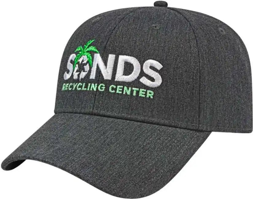 Cap America I3007 Recycled Charcoal Heather Dark Gray / one Size Fits Most