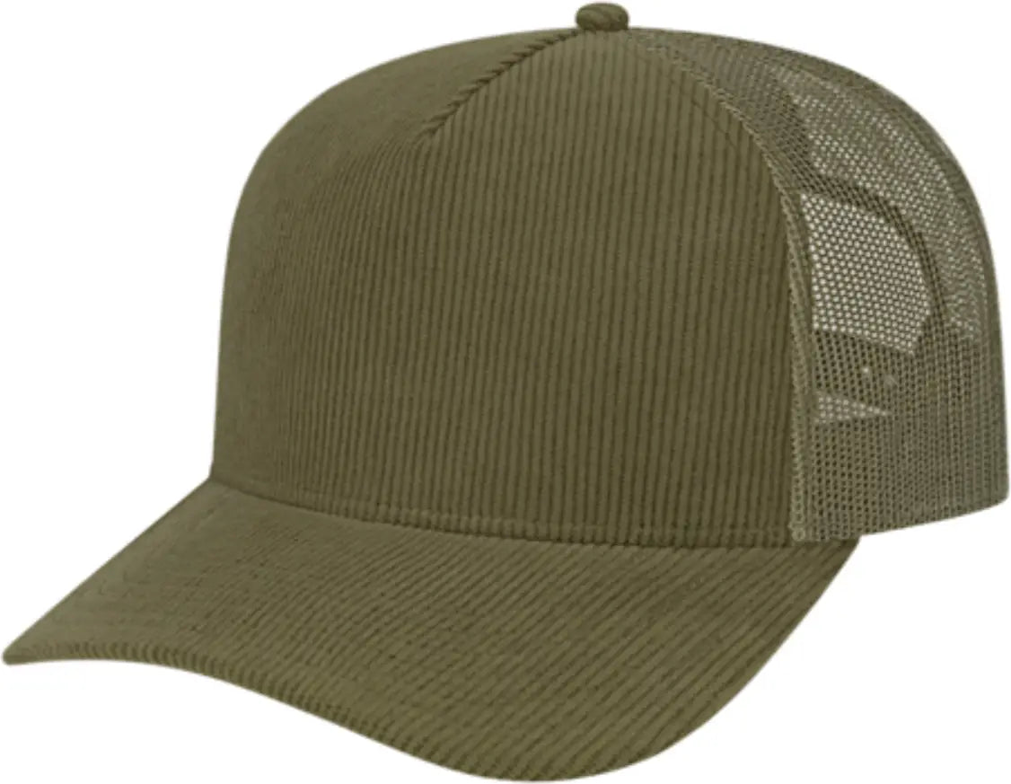 Cap America I3021 Heritage Corduroy Trucker - Loden - one Size Fits Most