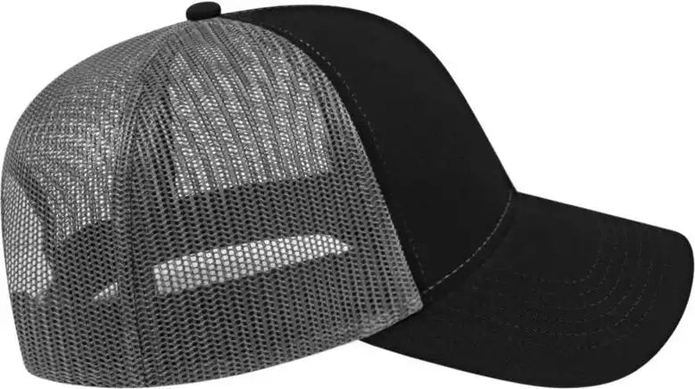 Cap America I3025 Two Tone Mesh Back - Black Charcoal - Dark Gray / one Size Fits Most