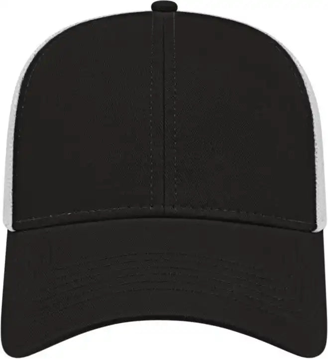 Cap America I3025 Two Tone Mesh Back Black White / one Size Fits Most