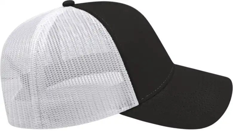 Cap America I3025 Two Tone Mesh Back Black White / one Size Fits Most