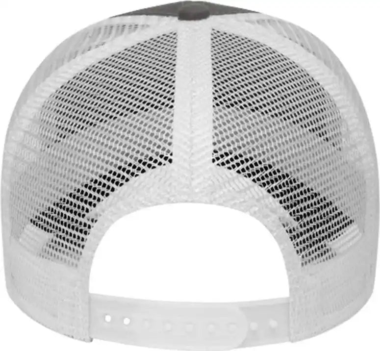Cap America I3025 Two Tone Mesh Back - Charcoal White - Dark Gray / one Size Fits Most