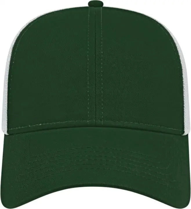 Cap America I3025 Two Tone Mesh Back - Forest Green White