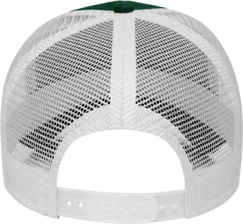 Cap America I3025 Two Tone Mesh Back Forest Green White / one Size Fits Most