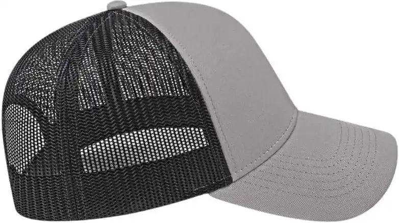 Cap America I3025 Two Tone Mesh Back Gray Black / one Size Fits Most